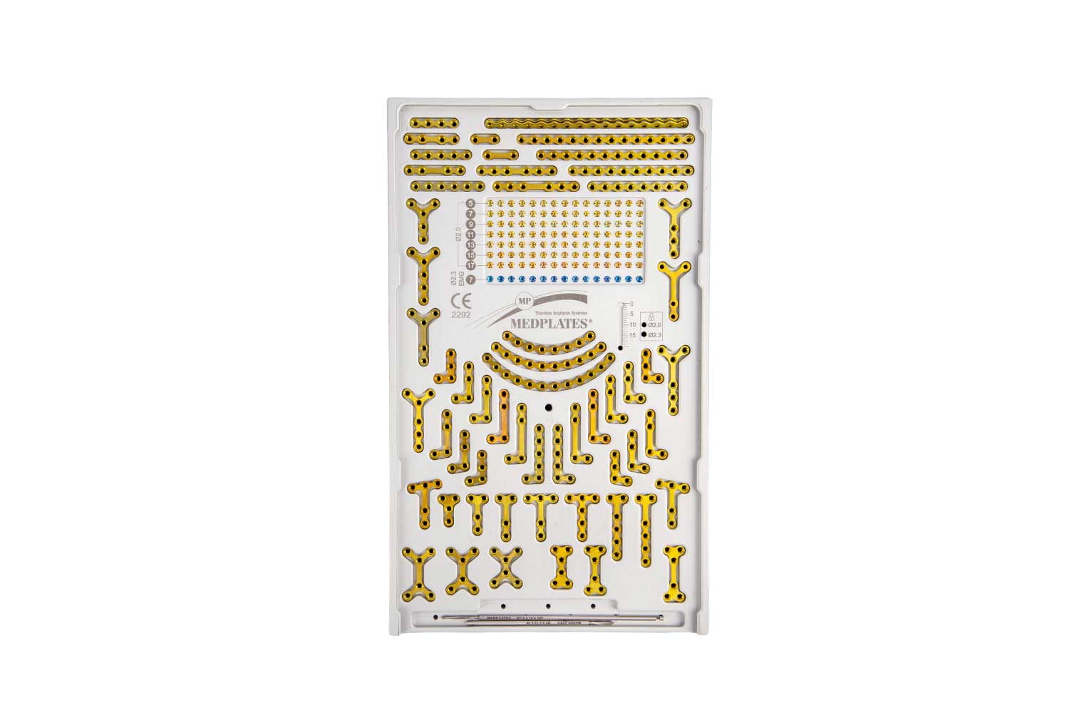 2.0 MM TİTANYUM MİNİ PLAK VE VİDA SETİ